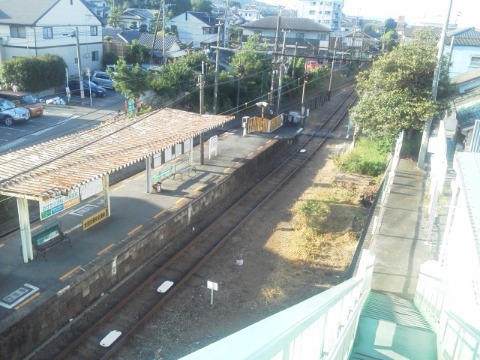 これはその最寄駅,熊本電鉄の堀川駅です.