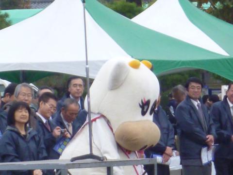 那須は牛乳生産量日本第3位らしい
牛さんも応援駆けつけた