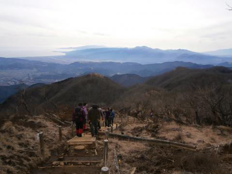 塔ノ岳への最後の登り