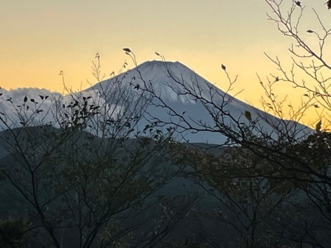 黄昏の富士