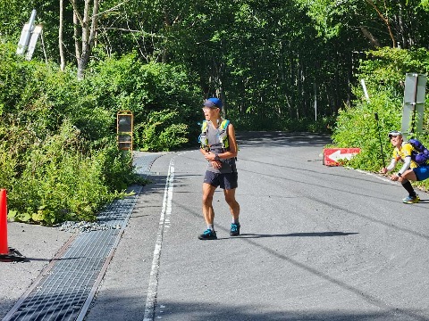 ペンションから14km 高低差750m 登り切った〜。