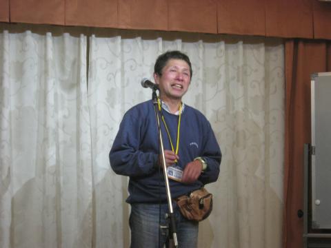 ken709さん震災でご友人を亡くされたとのこと・・ご挨拶で感極まってしまい・・・でも、今日ここにいる人たちはみんな、これから先ずっと仲間です！