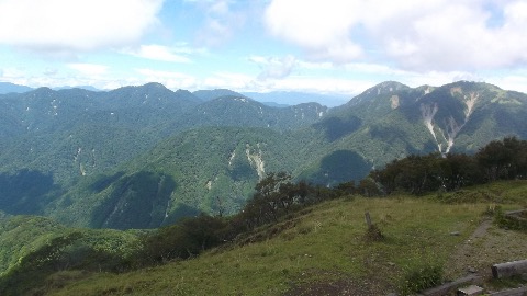 1回目の塔ノ岳 蛭が岳方面