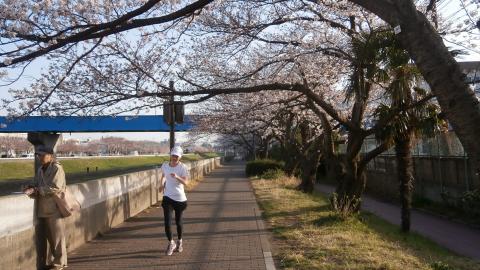 H嬢 復路はほぼキロ5分のペースでゴール