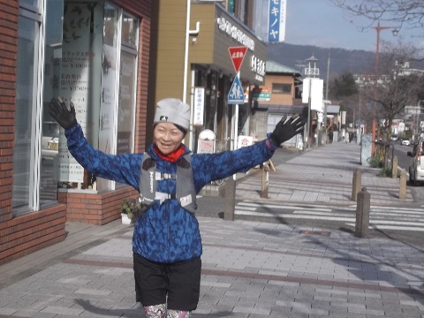 最後まで無事走りぬいて 大雄山駅に到着 初の足柄峠なのにお見事!
