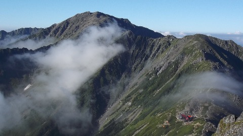 間ノ岳 誠に量感のある山