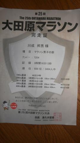 昨年のグロスタイムよりささやかだが19秒自己ベスト更新
