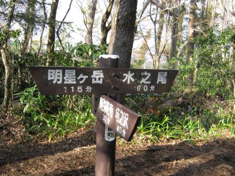 明星が岳に向かってスタート!