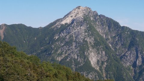 右手には甲斐駒ケ岳