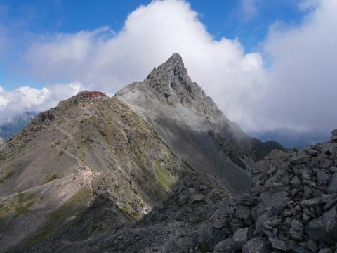 大喰岳から なかなかたどり着かず