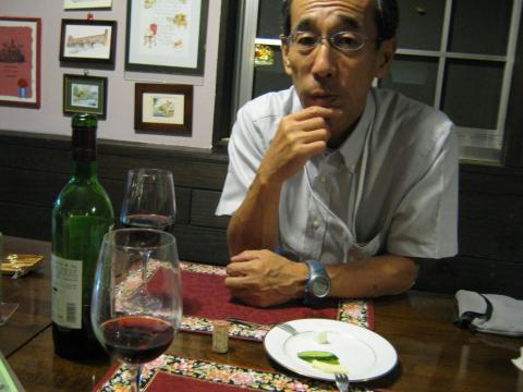 ワインをちびちやりながら四方山談義