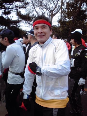 スタート直前　スカブーさん寒いよ～早くスタートしておくれ～！