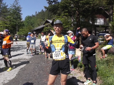 35キロ 稲子湯 8時38分