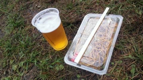 〆は関西はやっぱり焼きそば~~~&びーる~~