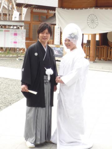 神殿なので これが白無垢ってやつですね。。。。