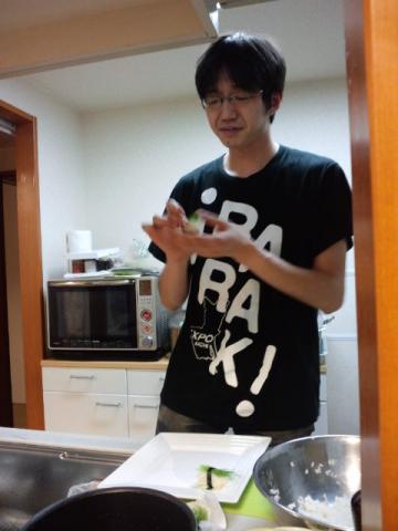 今日は「特別に」お寿司を握ってくれました(感謝!)